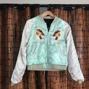 Silk Bomber Jacket